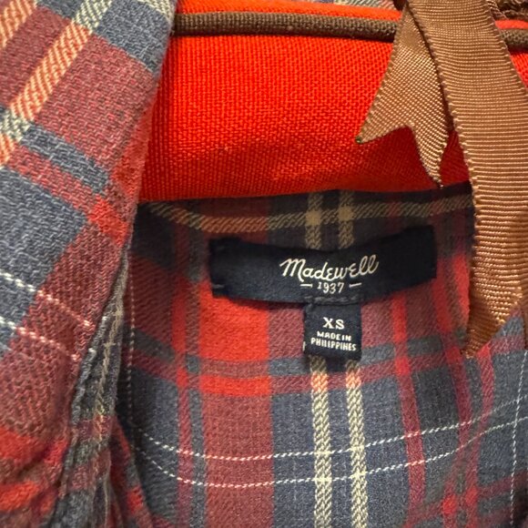 Madewell Plaid Ex Boyfriend-Shirt - Picture 2 of 4